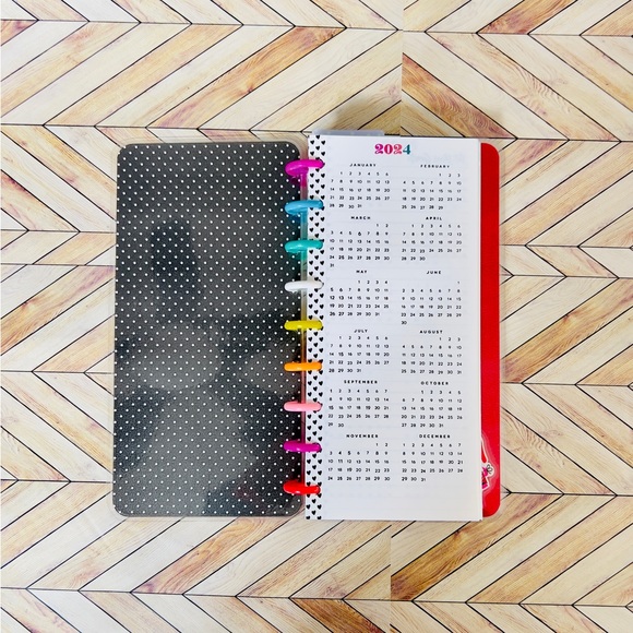 Skinny classic size planner Happy candy hearts valentines weekly layout undated - Picture 4 of 9